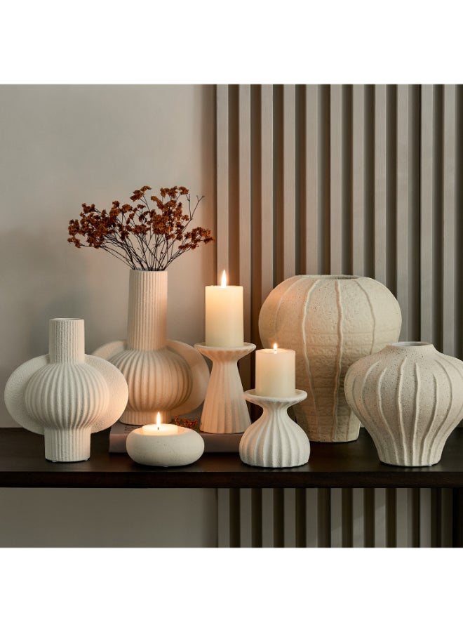 Home Box Alora Decorative Vase - White - 1 Piece - Image 4